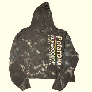 Vintage Polaroid crop sweatshirt